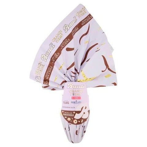 Bauli Praline Bauli Grandi Firme Lei Uovo di Cioccolato al latte con granella di nocciole Milchschokoladenei mit gehackten Haselnüssen SIE 300g SONDERANGEBOTr
