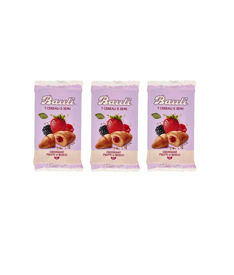 Bauli Pumpernickel 3x MHD 31/10/2025 Bauli 7 Cereali e Semi Croissant Frutti di Bosco 7 Getreide und Samen Croissantbeeren 270gr 8001720644125