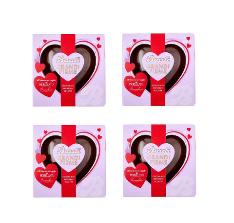 Bauli Riegel Bauli Grandi Firme Cuore di Cioccolato, Herzförmige Vollmilchschokolade, 200 g, 4er-Packung 8001720482468
