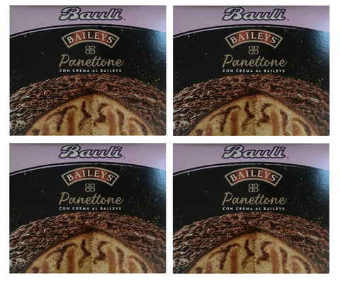 Bauli Snack Kuchen & Backwaren 4x Bauli Il Panettone Baileys mit Sahne Baileys und mit Schokolade überzogen 750g 8001720425960
