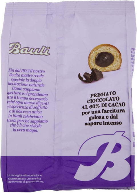 Bauli Snack Kuchen & Backwaren Bauli Extragolosi Mini Croissant con crema al cioccolato, mini snack Croissant mit Schokoladencreme 18x 75g Italienischer Knabberartikel + Italian Gourmet polpa 400g 8001720445357