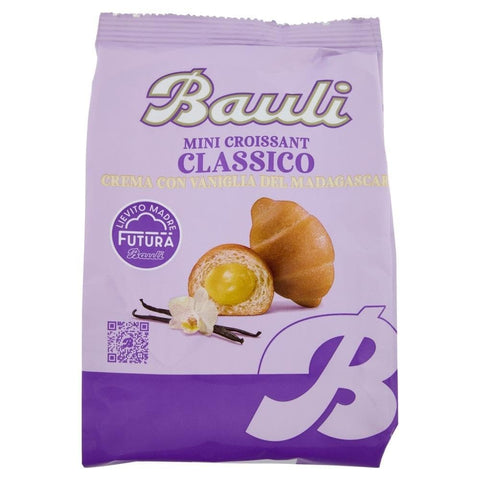 Bauli Snack Kuchen & Backwaren Bauli Extragolosi Mini Croissant con Vaniglia del Madagascar mini snack Croissant mit Madagaskar Vanille Knabberartikel 9x 75g italienisch Original 8001720445371