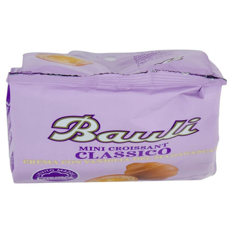 Bauli Snack Kuchen & Backwaren Bauli Extragolosi Mini Croissant con Vaniglia del Madagascar, mini snack Croissant mit Mit Madagaskar Vanille 18x 75g Italienischer Knabberartikel + Italian Gourmet polpa 400g 8001720445371