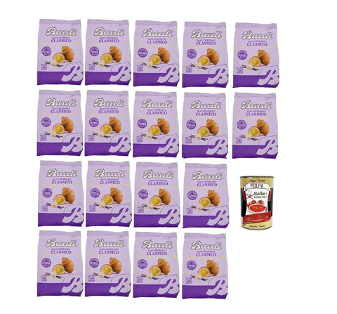 Bauli Snack Kuchen & Backwaren Bauli Extragolosi Mini Croissant con Vaniglia del Madagascar, mini snack Croissant mit Mit Madagaskar Vanille 18x 75g Italienischer Knabberartikel + Italian Gourmet polpa 400g 8001720445371