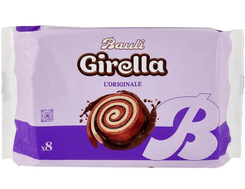 Bauli Snack Kuchen & Backwaren MHD 31/10/2026 Bauli, Girella Spirale al Cioccolato, Kuchen Süßer Snack Backwaren mit Kakaofüllung, Ohne Konservierungsstoffe und Farbstoffe mit nur natürlichen Aromen 280g 8032804040014