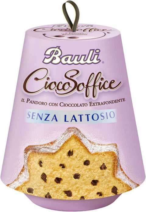 Bauli Stollen Bauli Il Pandoro CiocoSoffice Senza Lattosio Laktosefreier Weihnachtskuchen mit extra dunklen Schokoladentropfen 700g 8001720416586