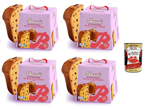 Bauli Stollen Bauli Il Panettone Classico Senza lattosio Der klassische Panettone ohne Laktose 4x700gr+ Italian Gourmet polpa 400g 8001720427100