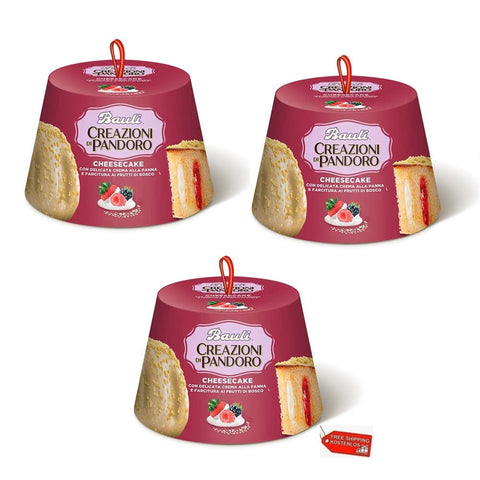 Bauli Weihnachtssüßigkeiten 3x Bauli Creazioni Panettone Cheescake 820g