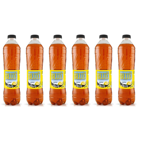 Beltè The al Limone Zero Zuccheri Eistee Zitrone Tea Erfrischend PET Glutenfrei Zuckerfrei 6x1,5l Original italienisch Getränk