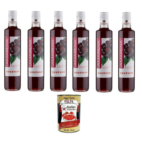 Beltion Getränke, Kaffee & Tee Beltion Sciroppo di Amarena Schwarzkirschsirup 6x 500ml italienisch Original 8003695003037