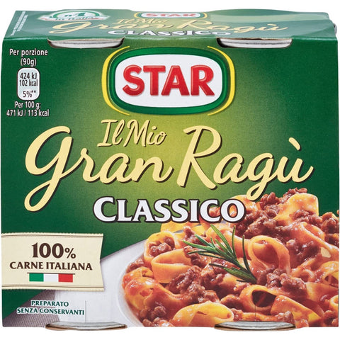 Star Gran ragù Classico italienische Fleischsauce 2x180g Original italienisch