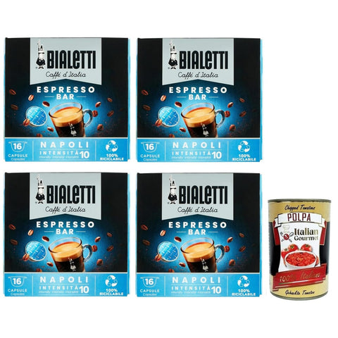 bialetti Kapseln & Pads bialetti Caffè d'Italia Espresso Bar Capsule Napoli 16 Kaffeekapseln die nur mit Bialetti Maschinen funktionieren Jede Kapsel 4x italienisch Original 8001306965033