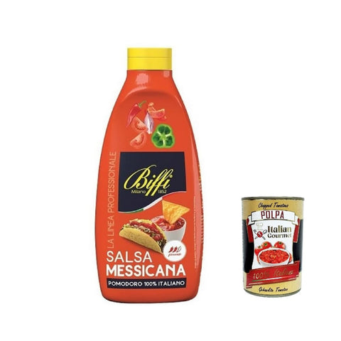 Biffi linea Saucen & Marinaden Biffi linea professionale Salsa Messicana 100% italienische Tomate squeeze 900 g 3x italienisch Original + kostenlos polpa 400 g 8009320044192