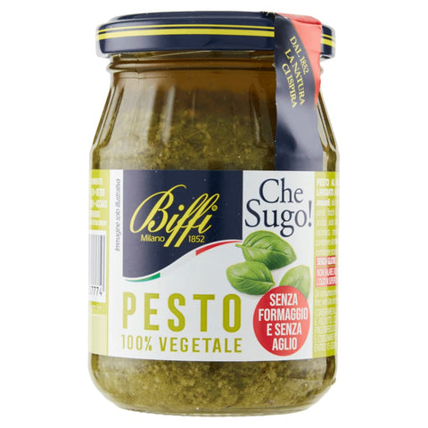 Biffi Pesto 6x Biffi Pesto alla genovese 100% Vegetale senza formaggio e senz'aglio 100 % pflanzlich, ohne Käse, aber mit unverwechselbarem Geschmack 190 g 8009320037774