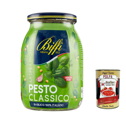 Biffi Linea professionale Pesto classico, 100% italienisches Basilikum, pasta sauce Kochsaucen 980 g italienisch Original