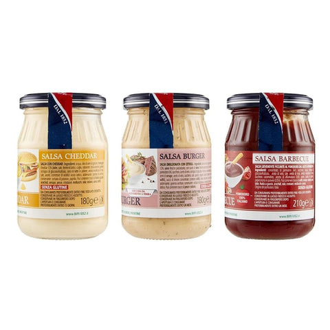 Biffi Sauce Testpaket Biffi Cheddar Burger Barbecue Sauce (2x180g 1x210g)