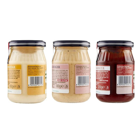 Biffi Sauce Testpaket Biffi Cheddar Burger Barbecue Sauce (2x180g 1x210g)