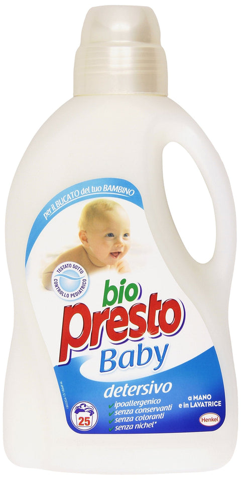 Bio PResto Baby, Waschmittel handgefertigt und Waschmaschine - - [Pack 3] 1500 ml Original italienisch