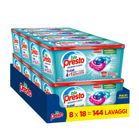 Bio PResto Power Caps Igiene & Freschezza, Detersivo Lavatrice Predosato In Cap Original italienisch