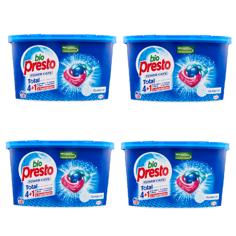 Bio Presto Waschmittel 4x Bio Presto Power caps Classico klassisches Waschmittel 18 Kapseln 8015100578474