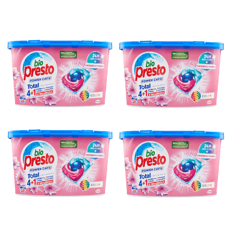 Bio Presto Waschmittel 4x Bio Presto Power caps Color Waschmittel für Buntwäsche 18 Kapseln 8015100578481