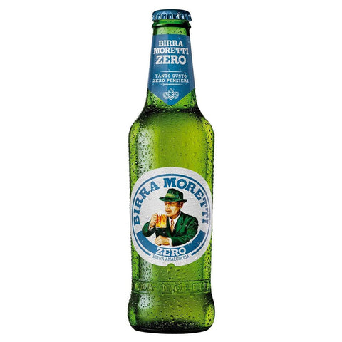 Birra Moretti Alkoholfreies Bier Verfärbtes Etikett - Birra Moretti 0.0% La Zero Alkoholfreies Goldenes Bier Birra Analcolica 33cl 8006890628579