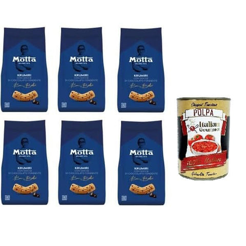 Bistefani Motta KRUMIRI Con Gocce di Cioccolato Fondente KRUMIRI mit dunklen Schokoladenstückchen 6x 290 gr italienisch Original