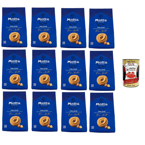 Bistefani Motta Melighe Con Delicata Nocciola Melinghe mit zarter Haselnuss 12x290 gr Brot & Backwaren italienisch Original