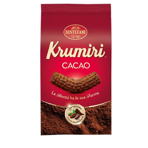 Bistefani Kekse 3x Bistefani Krumiri al cacao Kekse mit Kakao biscuits cookies 300g sehr feiner Kakao 100% Italienische Kekse 8000520410435