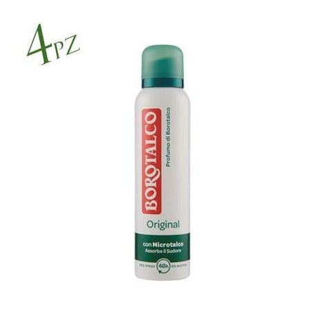 Bizzico Deo 4x BOROTALCO ROBERTS deo spray deodorant Original Fresh 150 ml ohne Alkohol 8002410040388