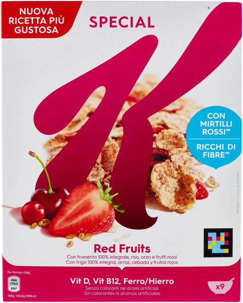bobalife Bubble tea in the making Kaltes Müsli Kellogg's Special K Red Fruits Fiocchi di Riso Cereals Roten Früchten Reisflocken Vollkorn Weizen und Gerste mit Vitaminen und Mineralstoffen mit roten Früchten 290g Getreideflocken 5053827168892