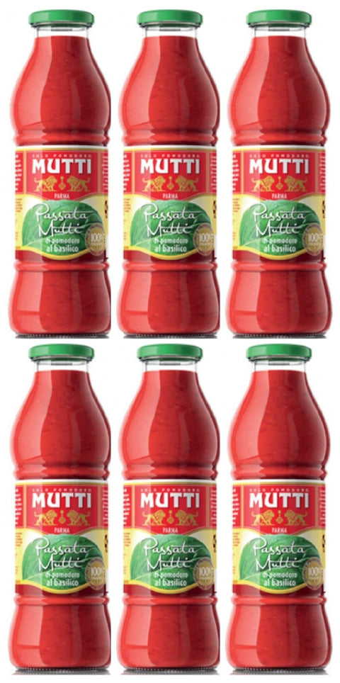 Mutti Passata di Pomodoro al Basilico (6 x 700g) Original italienisch