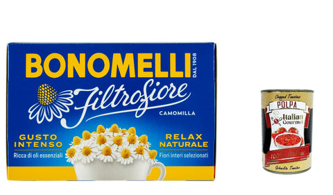 Bonomelli Kamille 12x Bonomelli Filtrofiore Camomilla 14 filtri , Kamille 14 beutel 28 g + Italian Gourmet polpa 400g 8001840302097