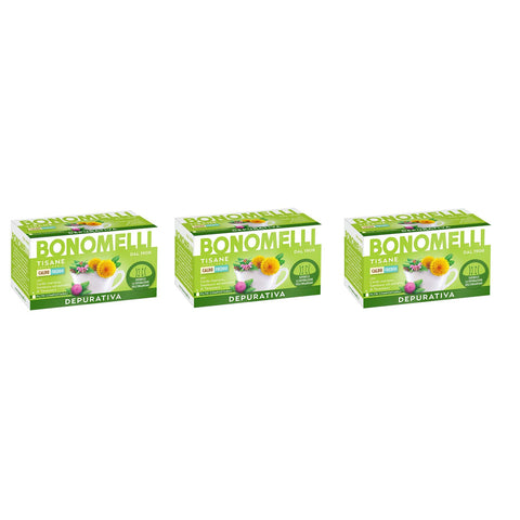 Bonomelli Tisane Depurativa Ein Hauch von Harmonie und Reinheit für Ihren Körper begünstigt die Reinigung des Organismus mit Mariendistel, Holunder und Löwenzahnextrakt 100% natürliche 16 Filter italienisch Original