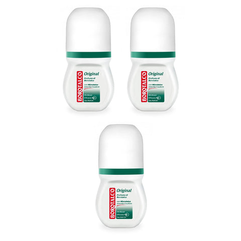 Borotalco ROBERTS deo roll-on Original italienisch 50ml ohne Alkohol deoroller Haut 3x italienisch