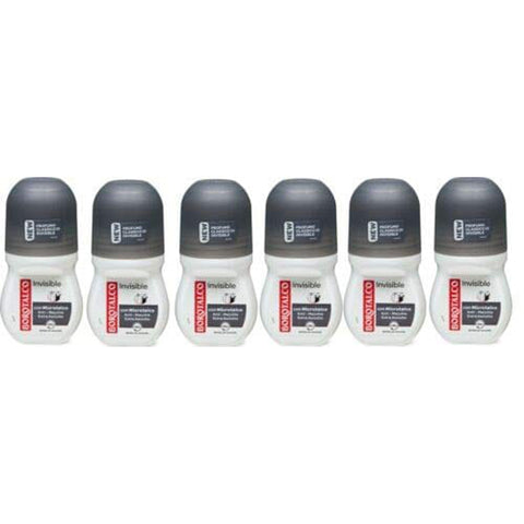 Borotalco ROBERTS deo roll on Invisible deoroller Anti Flecken Spots 48h 6x50ml Original italienisch Pflege