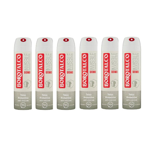 Borotalco Deo 6x Borotalco Uomo Invisibile Profumo Muschiato Deo Spray 150 ml SONDERANGEBOT 8002410045567