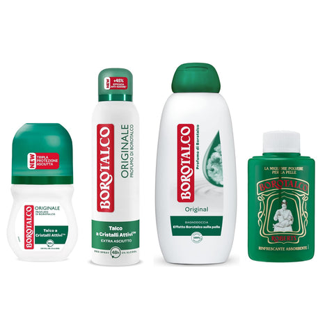 Borotalco Testpaket talco deodorant dushgel 1x1441g Original italienisch Pflege