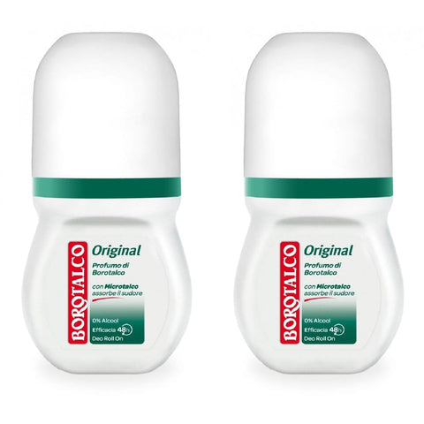 Borotalco Deo Borotalco ROBERTS deo roll-on Original italienisch 50ml ohne Alkohol deoroller aus italie 2x italienisch 80453000