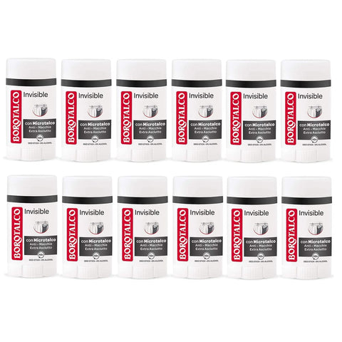 Borotalco Deo Borotalco Set 12 Babypuder Deodorant Stick 40 Invisible Deodorant für den Körper italienisch Original 80997702