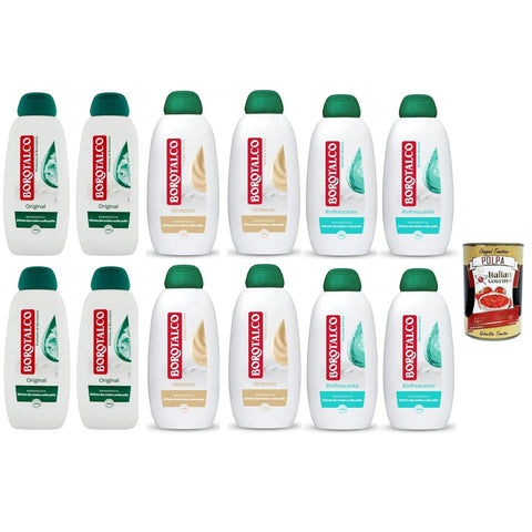 Borotalco Duschgel Borotalco Testpaket Duschbad Duschgel mit Borotalkum Duft Formel mit feuchtigkeitsspendenden Mitteln Borotalkum Effekt 12x 450 ml italienisch Original 8002410044850