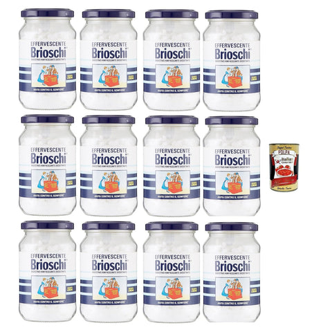 Brioschi Digestivo Erfrischend und durstigem Verdauung limone Erfrischendes Verdauungs Auflösen mit Zitronengeschmack 12x 100gr italienisch Original