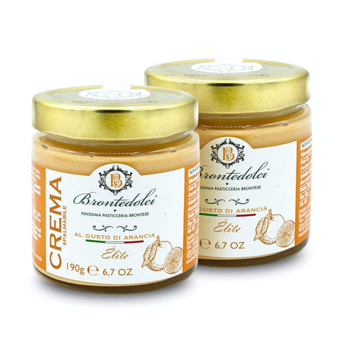 Brontedolci Aufstriche & Dips Orangen Creme Aufstrich | Süß | 2 x 190 g | Brontedolci | Italien 764137864521