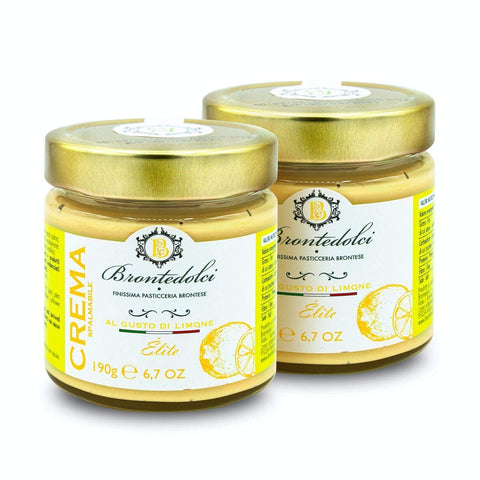 Brontedolci Aufstriche & Dips Zitronen Creme Aufstrich | Süß | 2 x 190 g | Brontedolci | Italien 764137864538