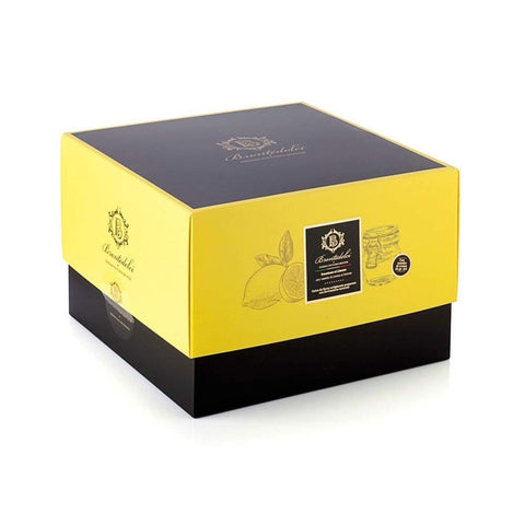 Brontedolci Kategorien Brontedolci Panettone al Limone Weihnachtskuchen bedeckt mit weißer Schokolade und kandierter Zitronenschale 1Kg Box 8050705421459