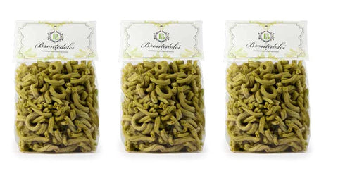 Brontedolci Kurze Pasta 3x Brontedolci Casarecce al Pistacchio Hartweizengrieß Pasta Pistazienpaste 500g 8034077510218