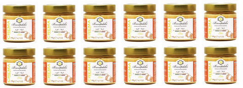Brontedolci Schokoladenaufstrich 12x Brontedolci Crema Spalmabile al gusto di Arancia Streichcreme mit Orangengeschmack 190g in Glas Sizilianische Orangen 8050705421381