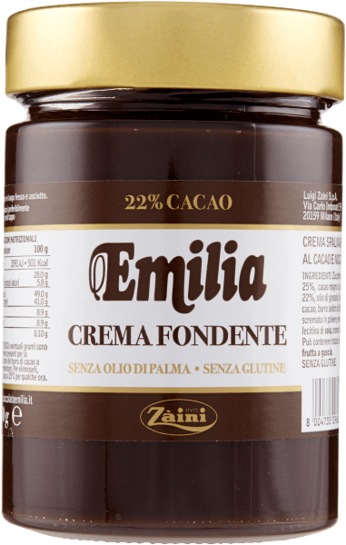 Brontedolci Schokoladencreme Zaini Emilia Crema Spalmabile Fondente Dunkle Streichcreme 350g 8004735096088