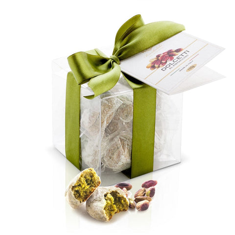 Brontedolci Weihnachtssüßigkeiten MHD 30/07/2024 Brontedolci Dolcetti al Pistacchio Weihnachtssüßigkeiten mit Pistazien 150g 8050705421428