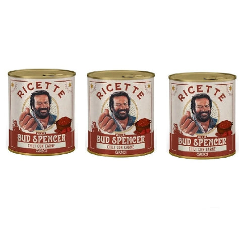 Bud Power Erbsen & Bohnen Ricette alla Bud Spencer Chili con Carne Bud Power 3x 800g